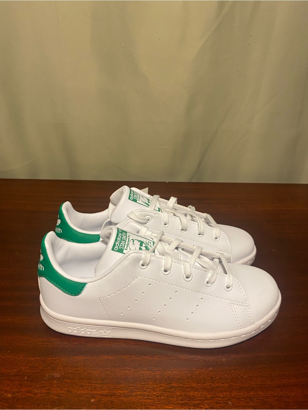 Adidas STAN SMITH C Originals Youth size 3 White Leather NW